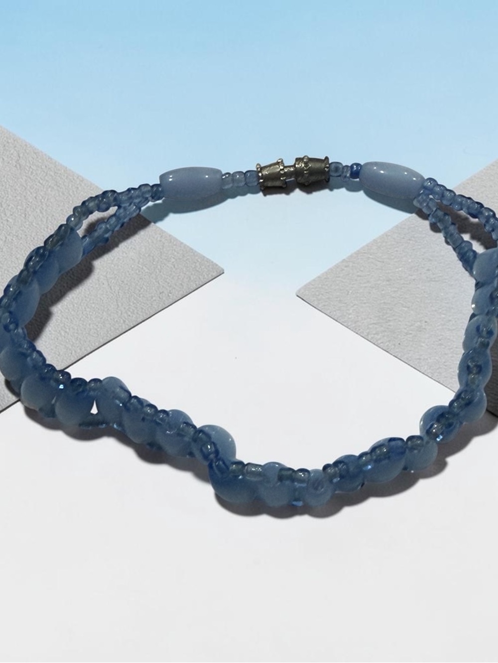 Blue Beaded Bracelet